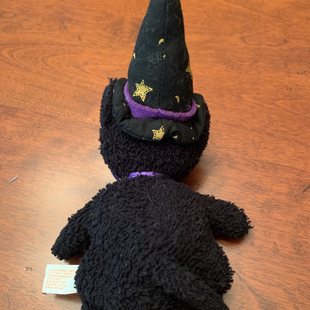Sorcerer Bean Bag Black Cat Stuffed Animal Toy/Decoration -So Cute! - Picture 4 of 9